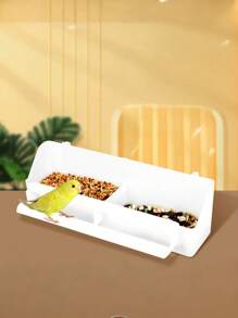 1 件家用多功能塑料喂鸟器 - 白色 - 查看 11