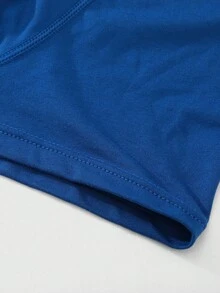 Manfinity Underwear&Sleepwear Basics 5PCS Soft Tween Boys' Letter Waistband Casual Boxer Briefs - Multicolor - View 6