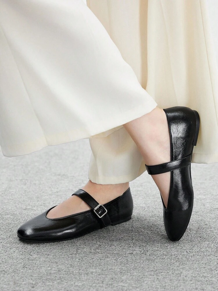 CUCCOO BIZCHIC Women's Fashion Commuter Versatile Casual Mary Jane Flat Shoes For Christmas Spring Shoes