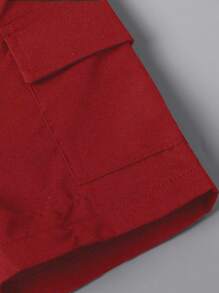 SHEIN Playful Pals Bộ đồ 2 món cho bé trai gồm áo thun ngắn tay in hình gấu hoạt hình và quần short túi hộp, thích hợp cho các hoạt động ngoài trời mùa hè. Bộ quần áo hè cho bé trai, 2 món. - Nhiều màu - Xem 4