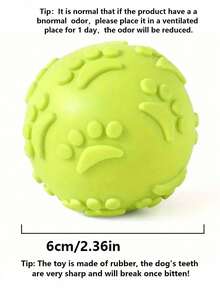 SHEIN 1件/3件宠物爪形乳胶咀嚼球玩具，带声音，适合狗狗 - 彩色 - 查看 7