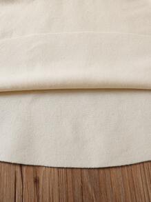 Elladie kids 小女孩柔软珍珠纽扣领长袖针织公主裙，百搭秋冬