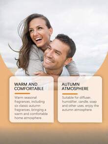 SHEIN 6pcs Essential Oil, Long-Lasting Warm Fragrance Soft Fragrance Indoor Warm Atmosphere Aromatherapy Essential Oil - Multicolor - View 2