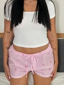 Lucia Bellido Camiseta crop de cuello cuadrado tejido de canalé - Blanco - Ver 3
