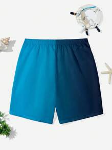 Pantaloncini casual larghi con stampa degradè di alberi di cocco, adatti per l'estate, per ragazzi adolescenti