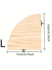1 szt. Losowy kolor Drewniana zabawka w kształcie wachlarza dla ptaków, deska do skakania dla chomika, platforma do odpoczynku, odpowiednia dla papug, akcesoria do klatek dla chomików Walentynki, Walentynki, ślub, urodziny