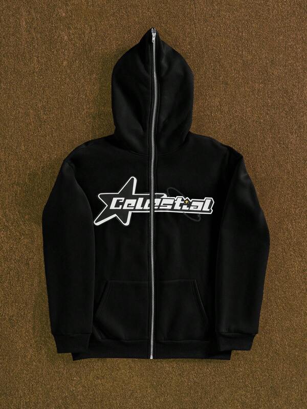 Manfinity Roghcode Sudadera con capucha forrada térmicamente para hombre