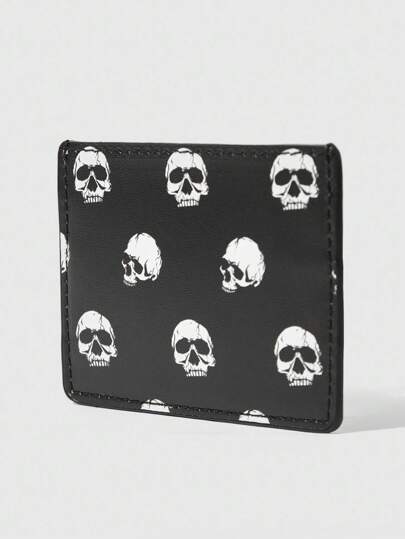 Goth Skull Shaped Gothic Style Bank Card Holder Case