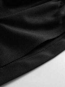 Manfinity Sport Corelite 男士黑白运动短裤，带拉链和松紧腰带，训练短裤，男士篮球短裤，健身短裤，健身房短裤