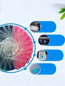 10pcs/Set Bubble Toilet Cleaners - Flower-Fragranced Toilet Cleaner Tablets - Automatic Toilet Cleaning System, Including Toilet Cleaner, Deodorizer, Urine Stain Remover Tablets, Sink Stain Remover And General Cleaning Supplies - Pink - View 11