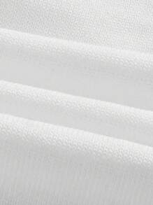 Firerie Conjunto de dos piezas de blusa de manga corta y falda de contraste de color negro y blanco, conjunto de otoño para mujer, conjuntos de faldas de otoño, suéteres de otoño, conjuntos de dos piezas para mujer, ropa de maestra, perfecto para uso diario, ir y venir, citas, temporada de vuelta al colegio