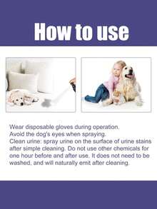 SHEIN 1 Stück 3 Stück Haustier Deodorant Spray zum Entfernen von Gerüchen, für Hunde und Katzen zum Entfernen von Urin-, Körper- und Fäkaliengeruch, reinigt die Luft