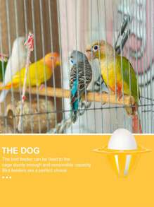 1/2/6PCS Bird Feeder For Parrot/Canary/Finch - Egg-Shaped Wire Cage Food Holder, Hanging Bird Food Dish For Budgies & Small Birds