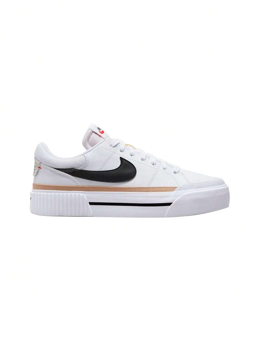 Nike Court Legacy Lift - Sneakers - 白色和黑色 - 查看 1