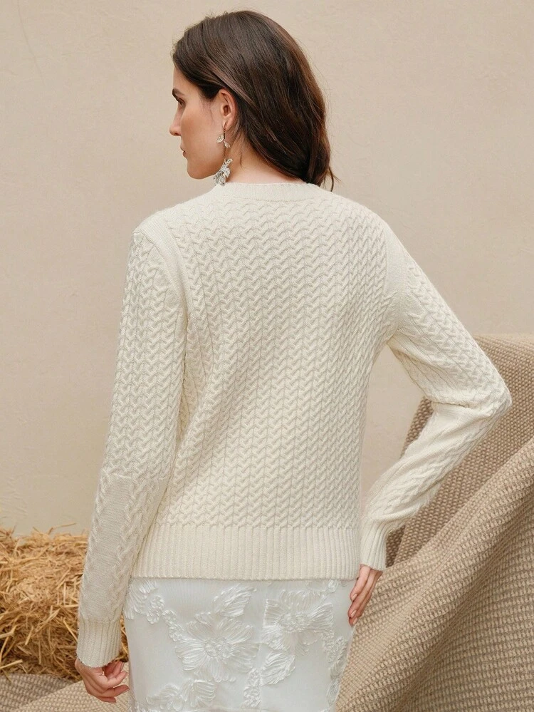 Women's Beaded Embroidered Sweater, Suitable For Fall, Summer, Spring, New Year, Party, Wedding, Elegant, Chic, Stylish, Christmas, Business Casual