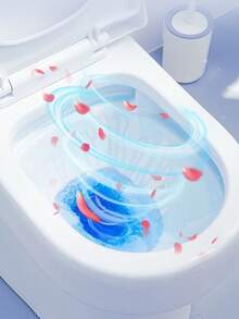 10pcs/Set Bubble Toilet Cleaners - Flower-Fragranced Toilet Cleaner Tablets - Automatic Toilet Cleaning System, Including Toilet Cleaner, Deodorizer, Urine Stain Remover Tablets, Sink Stain Remover And General Cleaning Supplies - Pink - View 5