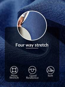 SHEIN Tall Jeans ajustados de cintura alta y elástica para mujer