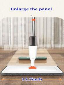 清洁工具组合套装。组合更全面，性价比更高。家用喷雾拖把，聚丙烯材质，加宽加长拖把，不锈钢拖把杆带拖把板，长15.7英寸，宽5.1英寸，长47英寸