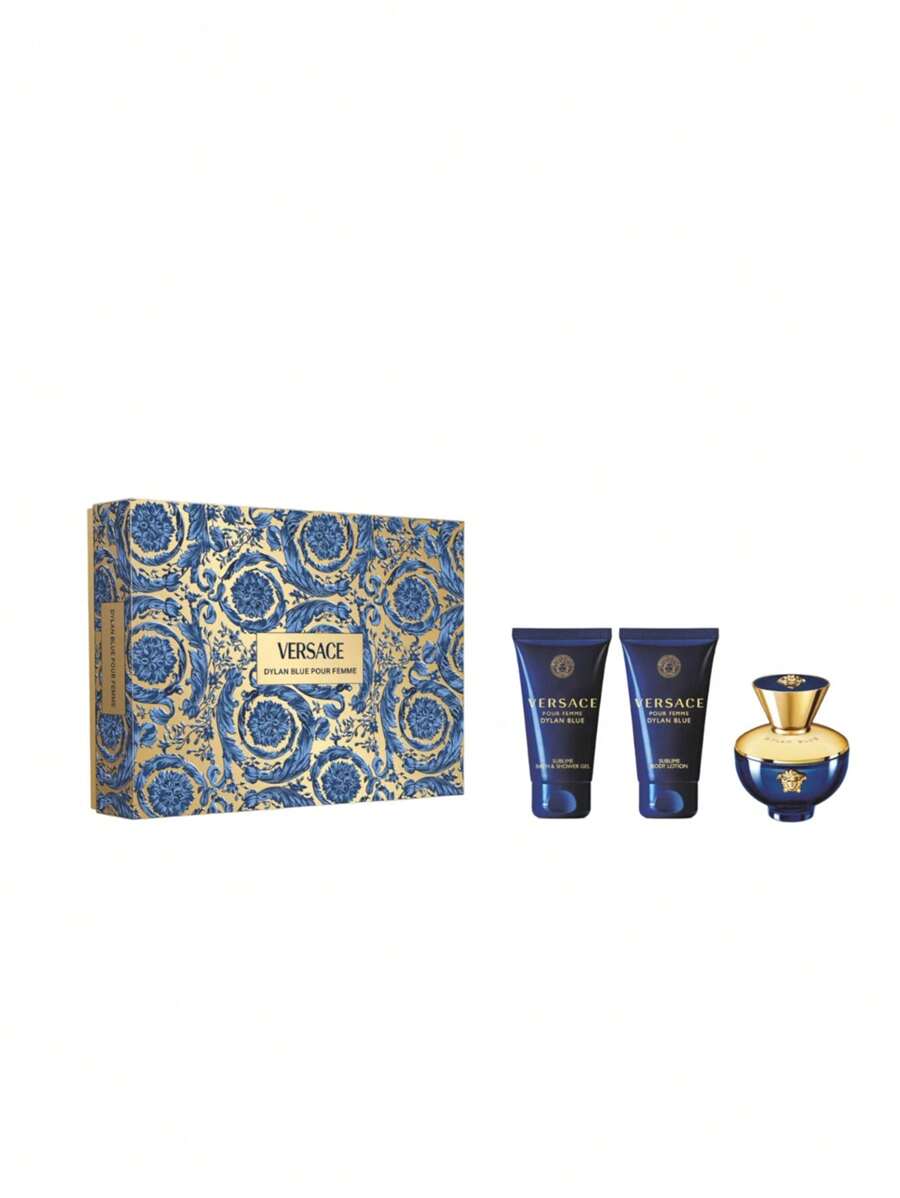 Versace Dylan Blue Eau De Parfum 50 Ml Gift Set - Multicolor - View 1