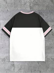 SHEIN Áo thun nữ cổ tròn tay ngắn in số #33 - Nhiều màu - Xem 2