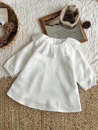 SHEIN 韩版格子印花二合一连衣裙，甜美公主风婴儿装，春秋装