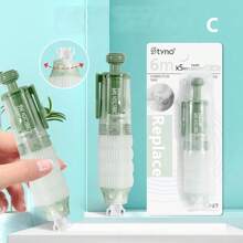 1卷360°高粘性旋转修正带，可替换装，大容量双面，ins风，学生返校必备 - 彩色 - 查看 2