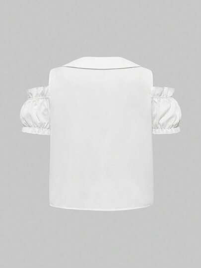 Kawaii Hime Gyaru Cute Sweet Off-Shoulder Plus Size Blouse