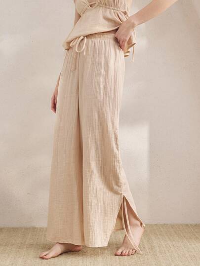 Ocili Women's Casual 100% Cotton Comfortable Lounge Pants, Fall