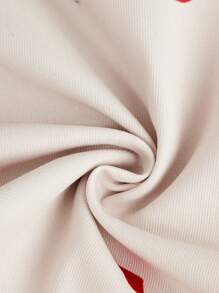 SHEIN Girlism 青少年女孩休闲街头时尚心形碎花印花吊带背心连体衣