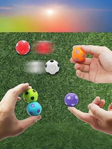Zazumi 10Pcs Mini Adjustable Football Toys For Children, Football Party Gifts, Rotating Stress-Relieving Football Finger Toys, Classroom Prizes - Multicolor - View 6