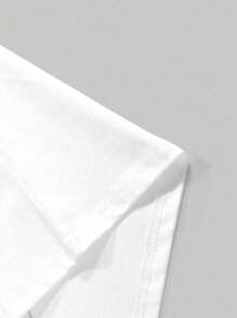 EMERY ROSE Cute Dog & Denim Print Pattern Women's Round Neck T-Shirt