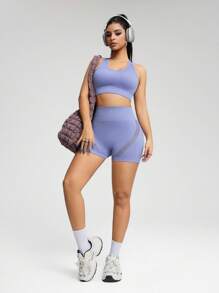 Innovista Seamless Workout Sets Sports High Support Quick Dry Daily Athleisure Yoga HIIT Training Office To Gym Tights Activewear Fall Clothes Bra UV Protection Legging Pants Comfort Movement Functional Mesh Breathable Tummy Control Compression Figure-Flattering Cardio Running Outdoor Exercise Healthy TT Viral IG Reel Ready FYP INSTA OOTD Purple Working Mom Fitness Utilitarian Chic, Ultra Seamless, Pastel Colors