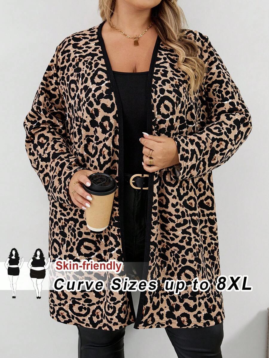 SHEIN CURVE+ 大码女士商务休闲时尚通勤度假工作办公室服装夹克，秋季秋冬夹克 - 紫色 - 查看 1