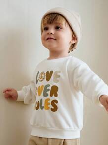Cozy Pixies 2pcs Baby Boy Letter Graphic Knitted Soft Crew Neck Long Sleeve Hoodie And Drawstring Waist Ankle Length Pants Set Baby Casual Sets Cute Toddler Sets Neutral Baby Clothes Baby Set Autumn Winter Season Neutral Gender Baby Clothes Mocha Baby Clothes Neutral Baby Clothes Unisex Infant Boy Clothes Long Sleeve Baby Boy Pajama Bamboo Baby Boy Clothes Long Sleeve Fall - Multicolor - View 5