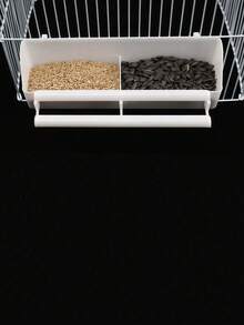 1 件家用多功能塑料喂鸟器 - 白色 - 查看 5