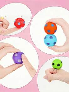 Zazumi 10Pcs Mini Adjustable Football Toys For Children, Football Party Gifts, Rotating Stress-Relieving Football Finger Toys, Classroom Prizes - Multicolor - View 4