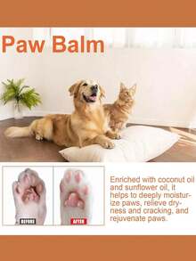 3pcs Paw Balm For Dogs & Cats | All-Season Protection Balm | Heals Dry, Cracked Paws & Nose - Multicolor - View 5