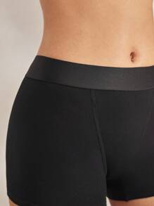 Ocili Cotton Knit Waistband Comfortable Soft Stretch Women's Briefs Leisure - Black - View 6