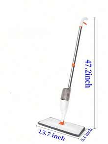 清洁工具组合套装。组合更全面，性价比更高。家用喷雾拖把，聚丙烯材质，加宽加长拖把，不锈钢拖把杆带拖把板，长15.7英寸，宽5.1英寸，长47英寸