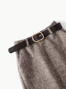 MOTF PREMIUM WOOL SPLIT SKIRT