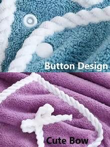 SHEIN 1 件加大码可穿戴浴巾 - 超柔软珊瑚绒浴裙，带口袋，快干吸水，