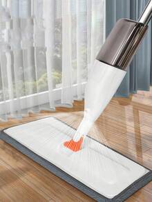 清洁工具组合套装。组合更全面，性价比更高。家用喷雾拖把，聚丙烯材质，加宽加长拖把，不锈钢拖把杆带拖把板，长15.7英寸，宽5.1英寸，长47英寸