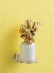 1/2PCS 多功能壁挂支架，可调节，适用于摄像头、显示器、电视和智能家居配件。它非常适合办公室、客厅和卧室，具有通用安装、耐用和节省空间的设计。 - 無色 - 查看 4