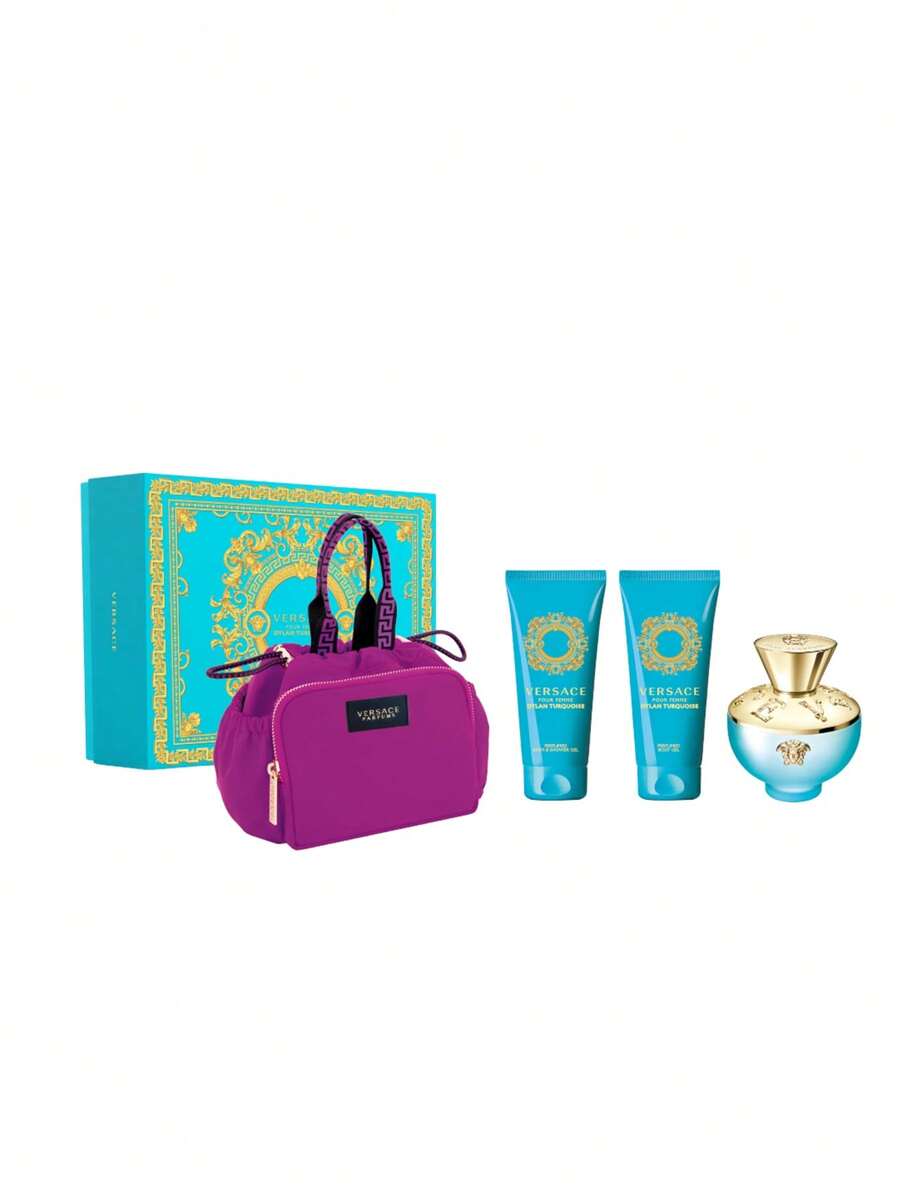 Versace Dylan Turquoise Pour Femme Eau De Toilette 100 Ml Gift Set - Multicolor - View 1