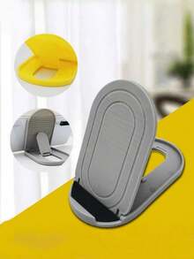 SHEIN 1PC Portable Simple Folding Desktop Phone And Tablet Leisure Stand, Creative Nightstand Phone Holder, Stylish And Compact Design, Easy Hands-Free Viewing And Multiple Uses  Phone Holder  Small Gift