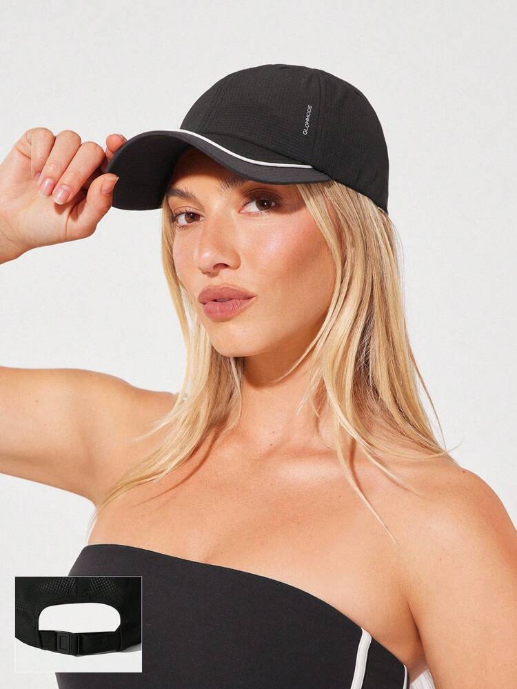 Casquette respirante légère et séchage rapide Glow Breeze avec imprimé réfléchissant. Idéale pour la gym, les entraînements, les activités quotidiennes et décontractées