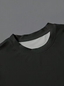 Manfinity Homme 男士万圣节南瓜脸印花圆领长袖 T 恤，秋季男士万圣节衬衫，不给糖就捣蛋衬衫，杰克 O 灯衬衫，万圣节角色扮演派对装 - 彩色 - 查看 4