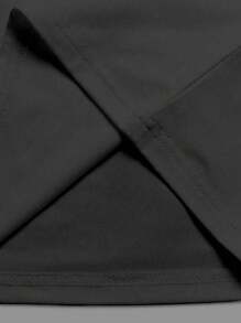 Manfinity Dauomo Camisetas sin mangas de cuello redondo casuales y versátiles para hombres - Negro - Ver 3