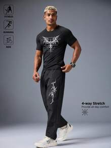 Manfinity Sport Corelite 男士圆领插肩袖休闲夏季透气骑行、跑步、健身运动套装