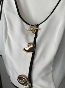 Lavishia Conjunto casual de mujer de 2 piezas: top sin mangas y shorts - Blanco - Ver 6